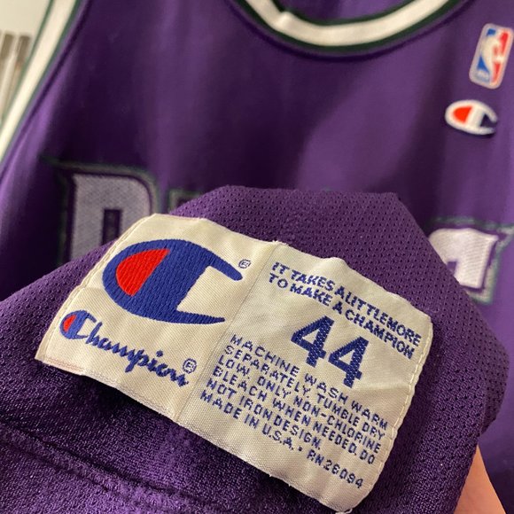 Champion - Milwaukee Bucks Lee Mayberry vintage jersey (1993) RARE 44 - Picture 3 of 6